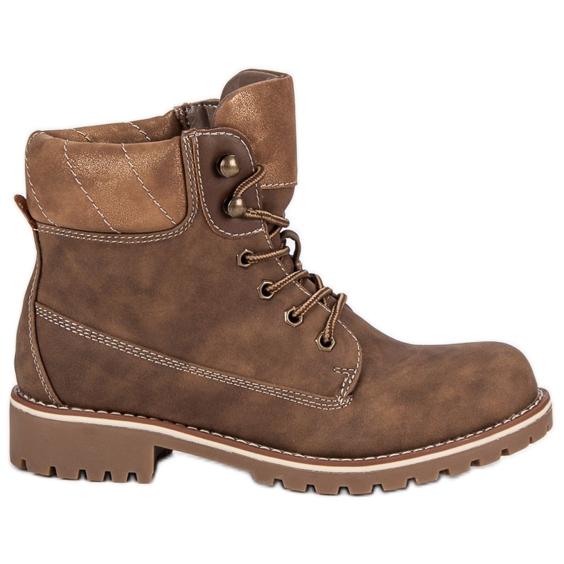 Super Me Trappeurs noués brun Super Me Trappeurs noués brun