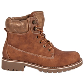 Super Me Trappeurs noués brun