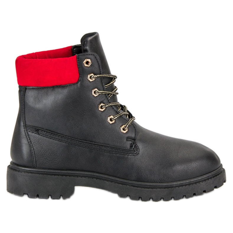 Lemax Bottes à lacets le noir