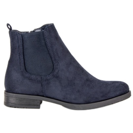 Bottines Chelsea en daim bleu Bottines Chelsea en daim bleu