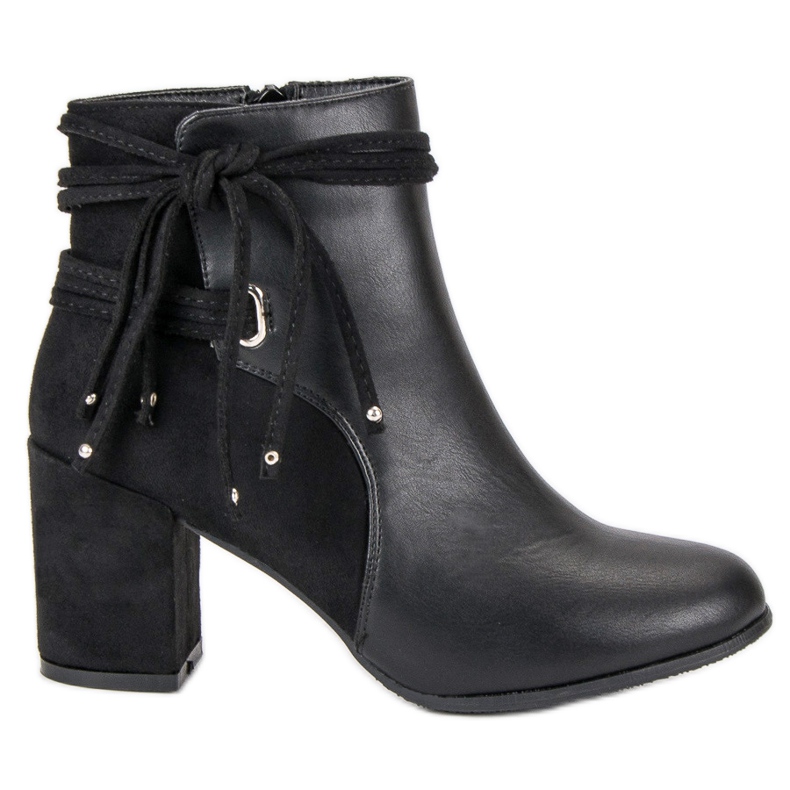 Nio Nio Bottines noires sur un poteau le noir