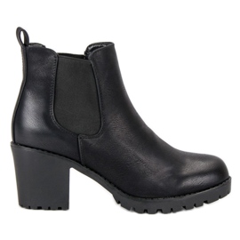 Super Me Chelsea boots sur la plateforme noir