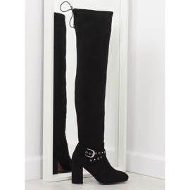 Bottines noires à talons S169 noir le noir