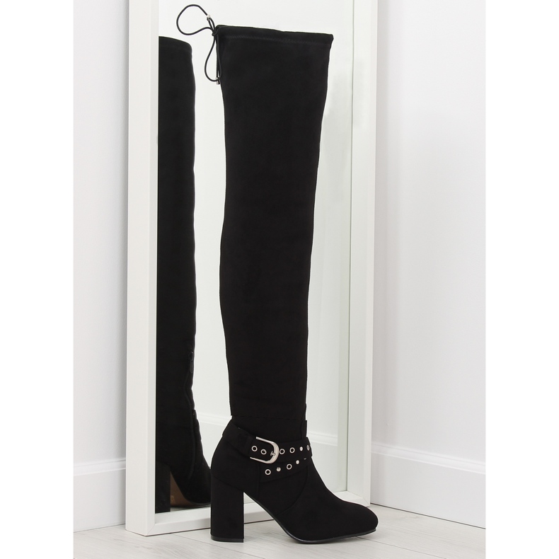 Bottines noires à talons S169 noir le noir