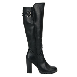 Cm Paris Bottines classiques à talons hauts le noir