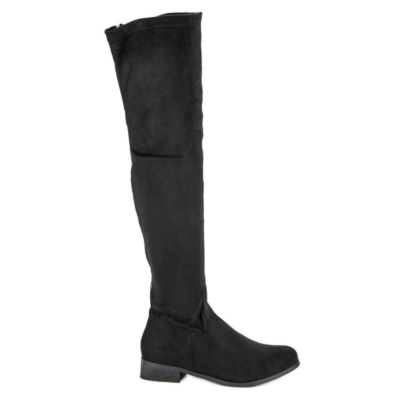 Cm Paris Cuissardes classiques en daim le noir