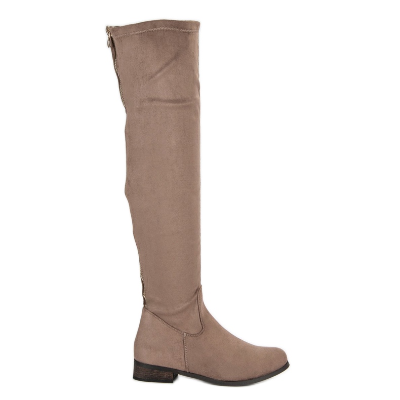Cm Paris Cuissardes classiques en daim brun