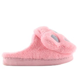 Chaussons femme rose et gris DD93 W.PINK