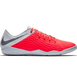 Chaussures d'intérieur Nike Hypervenom Phantom X 3 Academy Ic M AJ3814-600 blanche rouge