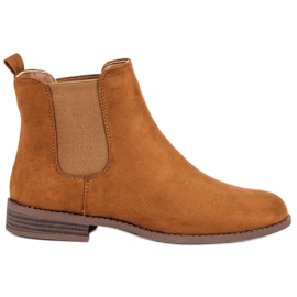 Via Giulia  Bottines Chelsea en daim brun