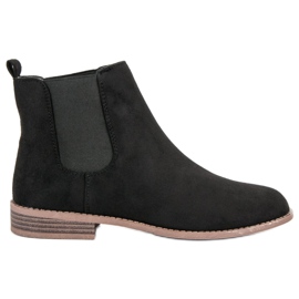 Via Giulia  Bottines Chelsea en daim noir