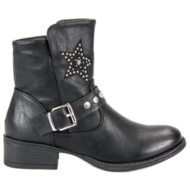 Bottes Rock noires le noir
