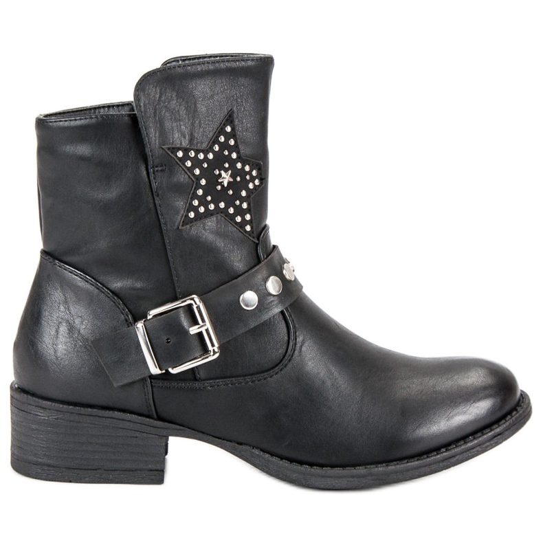 Bottes Rock noires le noir