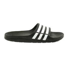 Chaussons Adidas Duramo Slide M G15890 blanche le noir Chaussons Adidas Duramo Slide M G15890 blanche le noir