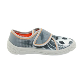 Befado chaussures pour enfants pantoufles baskets 557X038 noir orange gris