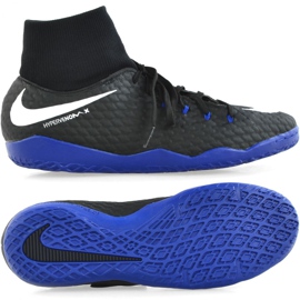 Chaussures d'intérieur Nike Hypervenom X Phelon 3 Df Ic M 917768-002 le noir le noir
