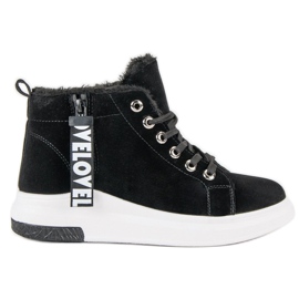 Baskets noires chaudes