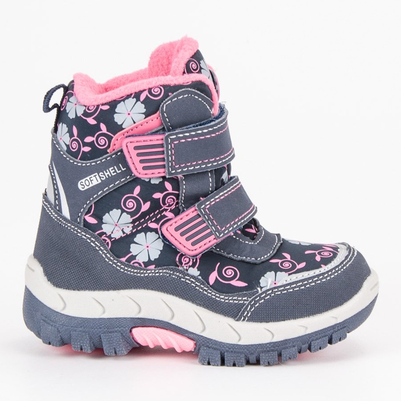 American Club Chaussures américaines d'hiver bleu rose