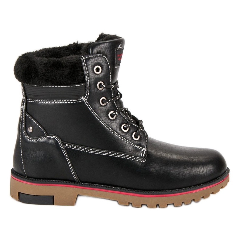 Arrigo Bello Trappeurs d'hiver chauds le noir