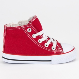 Baskets hautes rouges
