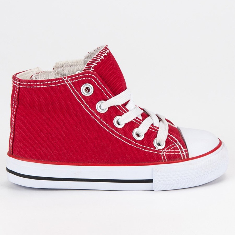 Baskets hautes rouges