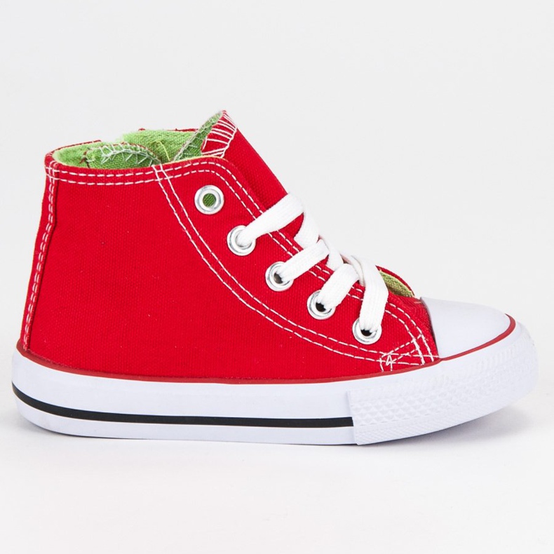 Baskets hautes rouges