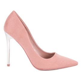 Seastar Escarpins en daim poudré rose