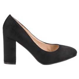 Seastar Escarpins en daim sur le pilier le noir