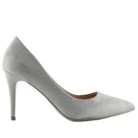 Escarpins sur un daim gris B-79 Grey