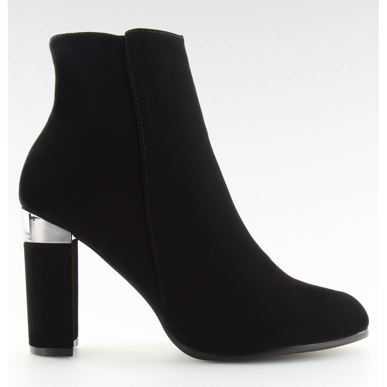 Bottines noires à talons 266-10 Noir le noir