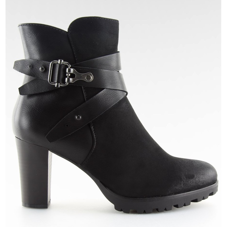 Bottes à talons noir 8287 Black le noir