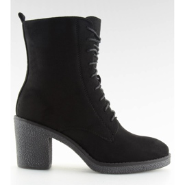 Escarpins noirs à lacets 3638 Black