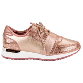 Chaussures de sport à enfiler multicolore rose Chaussures de sport à enfiler multicolore rose