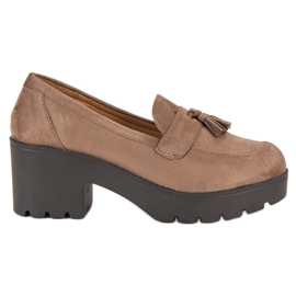 Ch. Creation Mocassins élégants brun