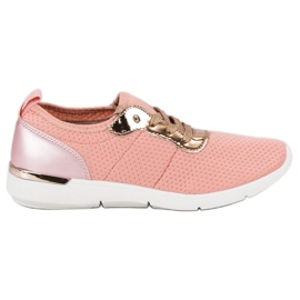 Chaussures de sport roses
