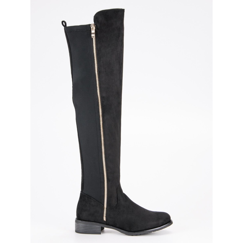 Seastar Bottes noires avec une fermeture éclair le noir