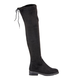 Seastar Bottines classiques à talons plats le noir