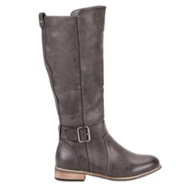 Bottes d'équitation classiques gris