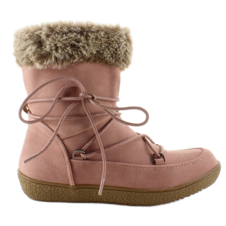 Demi-bottes pour enfants avec fourrure K1647201 Rose