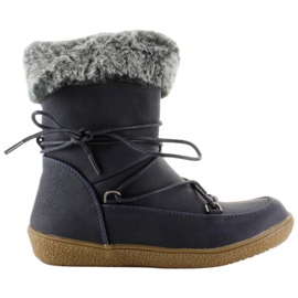 Demi-bottes pour enfants avec fourrure K1647201 Marino bleu marine