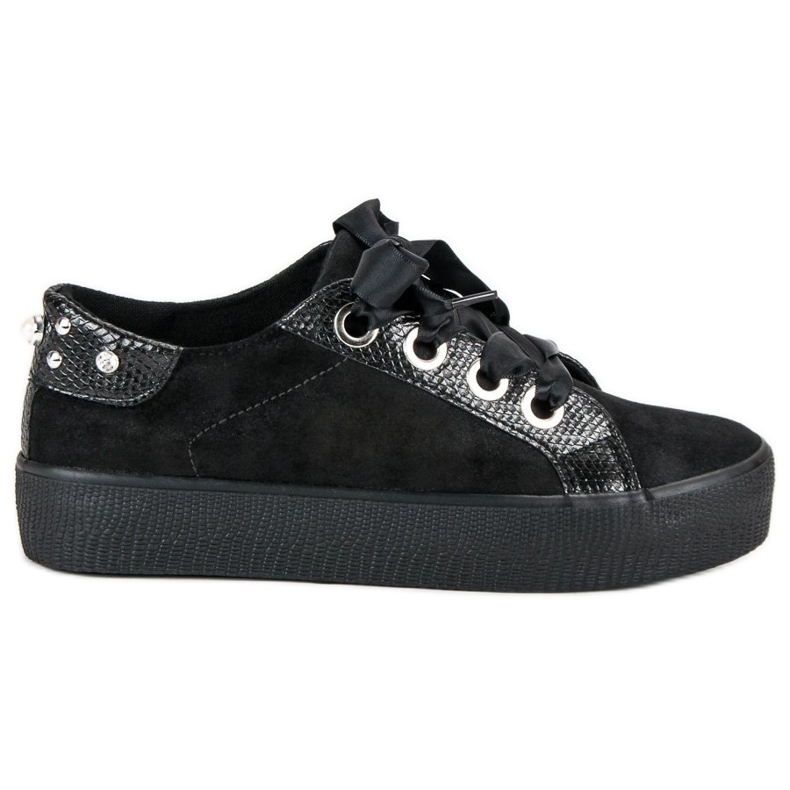 Bestelle Chaussures de sport attachées le noir