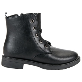 Bottines à lacets classiques le noir