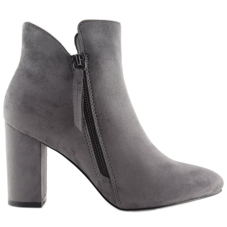 Bottines à talons grises 6900 Gris Bottines à talons grises 6900 Gris