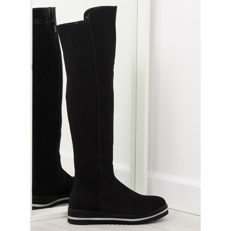 Cuissardes noires pour femmes A-177 Noir le noir
