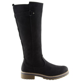 Bottes en bois noir GD-WL-07 Noir