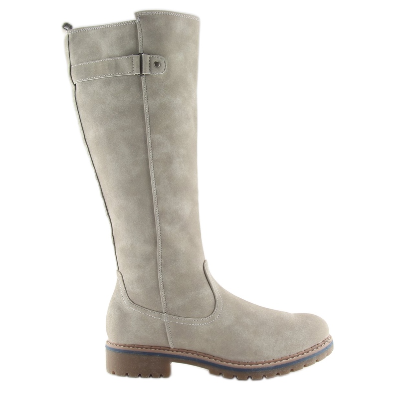 Bottes en bois beige GD-WL-07 Beige gris Bottes en bois beige GD-WL-07 Beige gris