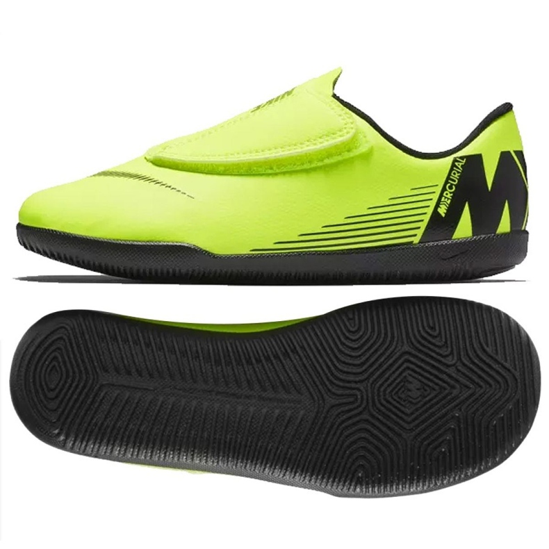 Chaussures d'intérieur Nike Mercurial Vapor 12 Club PS (V) Ic Jr AH7356-701 vert vert