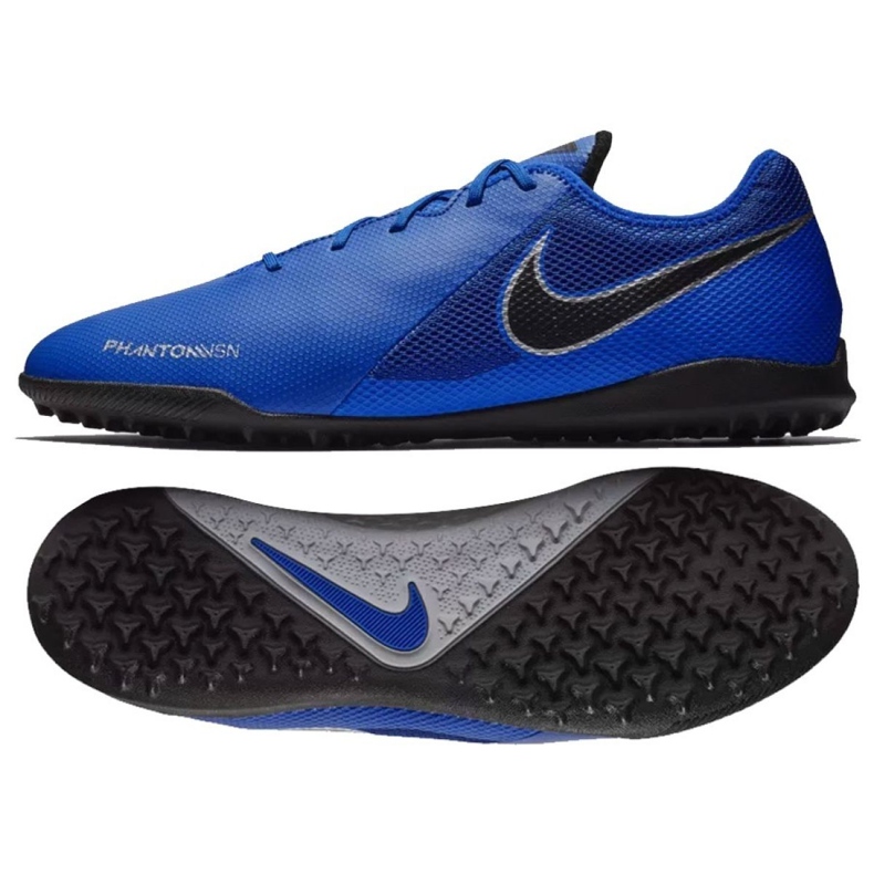 Nike Phantom Vsn Academy Tf M AO3223-400 chaussures de football bleu bleu