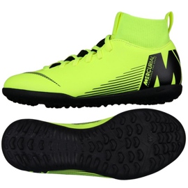 Chaussures de football Nike Mercurial Superfly X 6 Club Tf Jr AH7345-701 vert vert