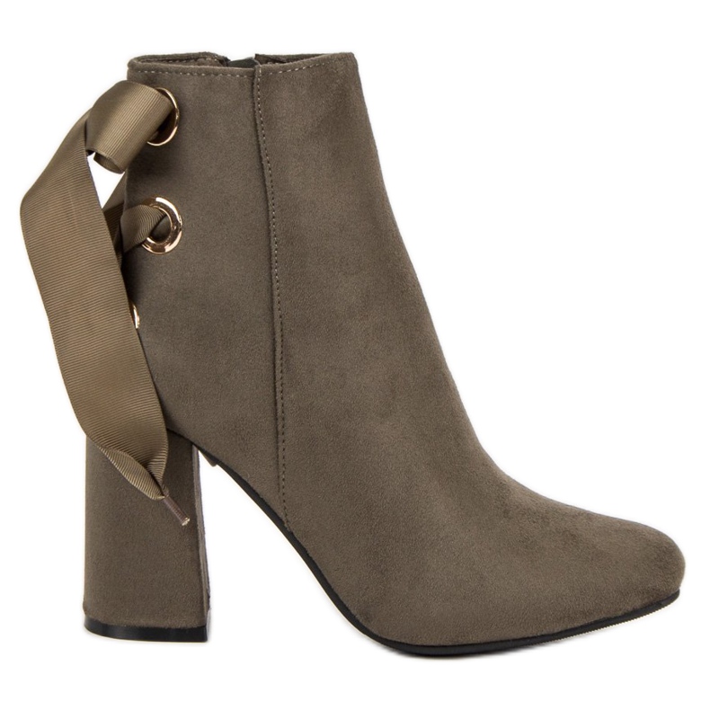 Ideal Shoes Bottes sexy sur un poteau gris Ideal Shoes Bottes sexy sur un poteau gris